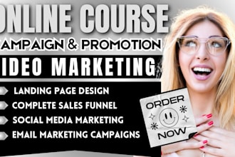 advertise kajabi online course promotion, udemy course marketing sales funnel