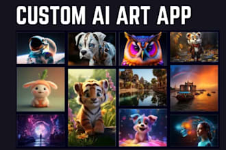 build ai app for generating images and ai art