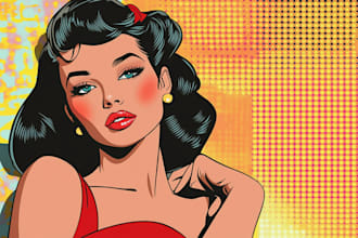 create  professional wpap pop art portrait in 24 hours