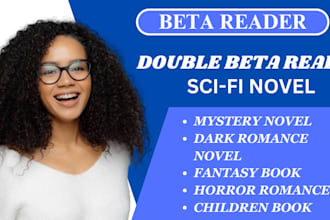 beta read memoir, science fiction,fantasy,mystery novel,dark romance beta reader