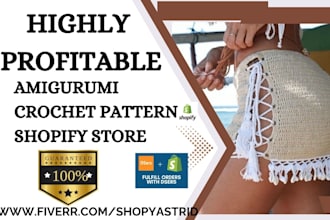 design knitting accessories crochet pattern amigurumi shopify store website