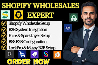 setup shopify wholesales faire b2b clay bss b2b sparklayer lockpro massy b2b
