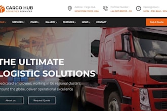 build logistic, dispatch, cargo, transport, hauling, trucking website