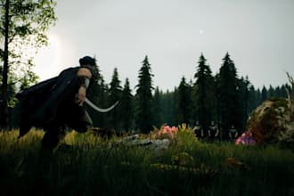 buildup unreal engine or unity open world adventure,survival rpg and mmorpg game