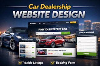 build a car dealership website that generate leads and sales