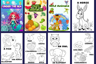 draw kids coloring pages adults activity book children illustration line art