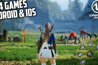 build 2d mobile game,mobile video game in ue4 ue5 unreal engine game development