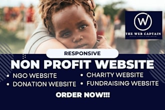 non profit website nonprofit website charity website ngo