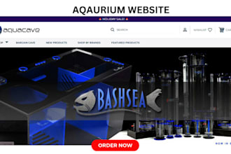 design aquarium ecommerce website fish bait website aquarium seafood website