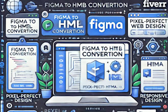 professional figma to HTML conversion responsive and pixel perfect design