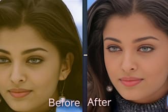 sharpen ,restore and enhance your photos for a cinematic look
