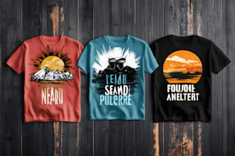 create bulk trending t shirt designs for printful or printify