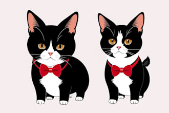 custom vector pet portrait for you