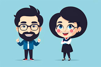design caricature, mascot logo, cartoon character, portrait