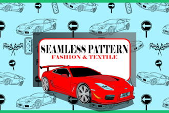 design seamless repeat patterns for textile, fabric and prints