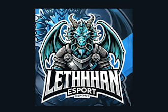 design leviathan cartoon, and character mascot logo with unique concepts