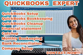 be your certified quickbooks online bookkeeper accountant data entry gbo setup