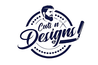 make creative barber, barber shop, and beauty salon logo
