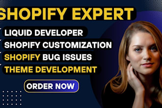 be your shopify liquid developer shopify custom coding developer bug fix expert