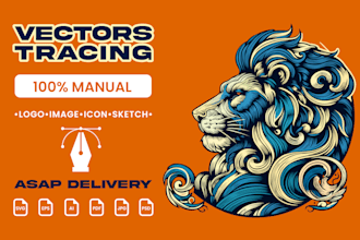 redraw and vectorize your logo, ai design or image