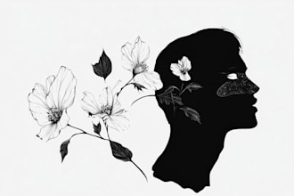 design minimal  illustration and tattoo