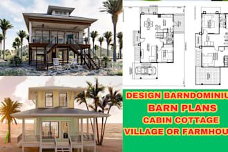 design barndominium barn plans cabin cottage village or farmhouse
