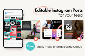 design editable canva templates for instagram feed posts