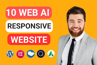 create responsive 10web ai website