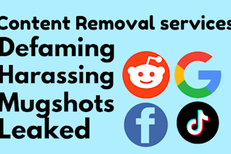 remove takedown mugshots,leaked, harassing, defaming content on websites, google