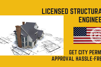 provide structural engineer plans, permit plans and drawings for foundation