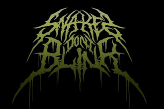 design a tour poster metal logo
