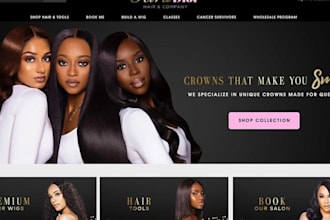 hair extension website, shopify hair extension website,wix hair extension store