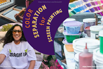 provide simulated process color separations for your designs