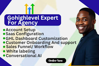 build manage gohighlevel agency saas crm whitelabel, dashboard customization