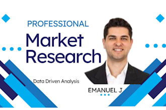 d market research, niche, competitor analysis and business plan