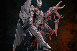 3d miniature for 3d printing, 3d sculpting, 3d sculpture, 3d character