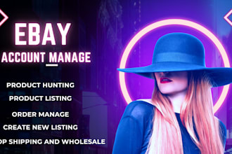 do ebay product research for ds and the ebay account management, and ppc