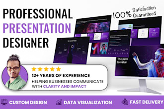 deliver custom professional presentation and investor pitch deck