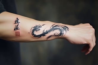 design a chinese or japanese calligraphy tattoo for you