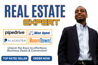 be your real estate va rezora boomtown wise agent fire placester pipedrive crm