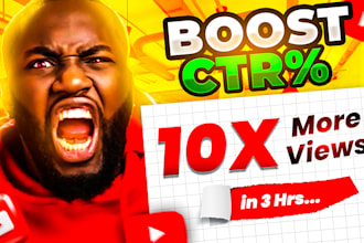 design catchy youtube thumbnail in 3 hour
