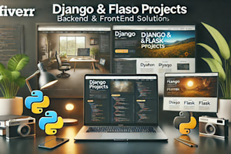 make your django and flask projects with frontend included