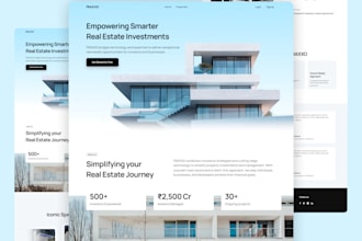 do clean professional web landing page UI UX design figma
