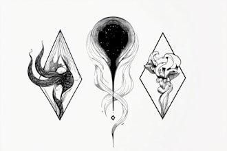 create a minimalist tattoo design for you