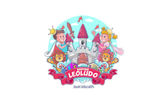 design fun bright toy boutique logo