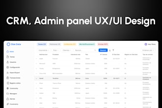design ui ux for your admin panel or crm