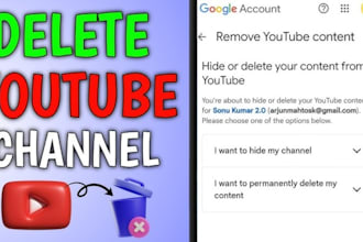 delete youtube channel, bad video that affect your reputation online and badlin