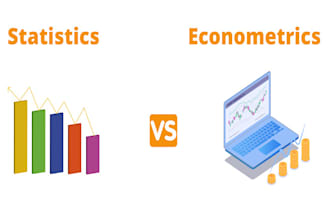 do econometrics, basic to advanced statistics analysis by python r stata