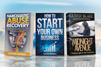 do ebook cover design book cover design, amazon kindle and paperback book cover