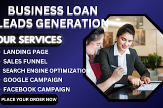 business loan leads commercial business loan leads facebook ads google video ads